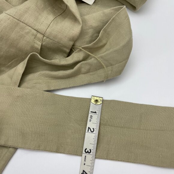 EVERLANE Linen Wrap Cross Front Jumpsuit - Picture 13 of 15